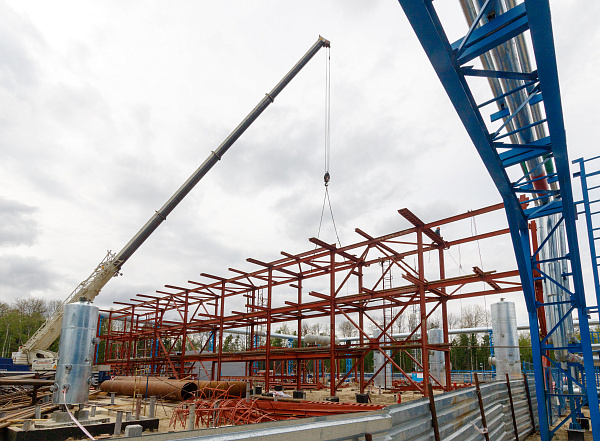 Южно-Приобский ГПЗ. Строительная площадка